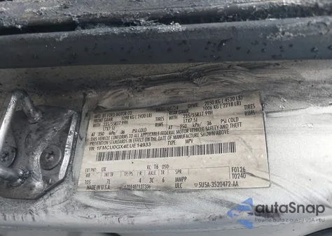 2014 Ford Escape Se из США, поврежденный, VIN 1FMCU0GX4EUE14933